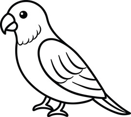 Colorful bird vector for fun kids activity
