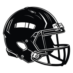 Fototapeta premium American football helmet silhouette vector