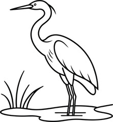 Obraz premium Adorable bird drawing for children’s creativity 