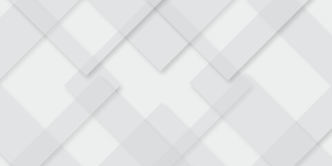 Obraz premium Abstract modern white and gray pattern geometric luxury gradient line background random square shape design. 3d shadow effects, modern design template background. layered geometric triangle shapes.