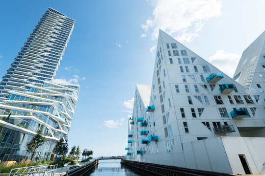 Docklands in Aarhus, J&uuml;tland, D&auml;nemark