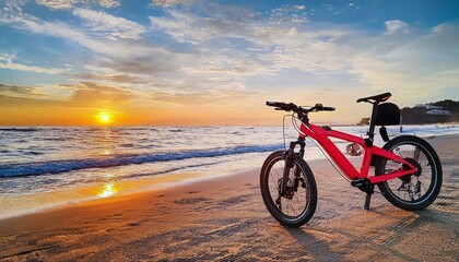 Obraz premium bicycle on the beach