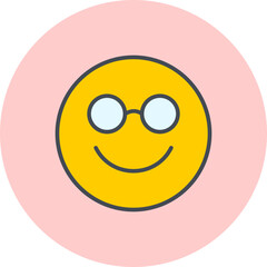 Nerd Face Vector Icon