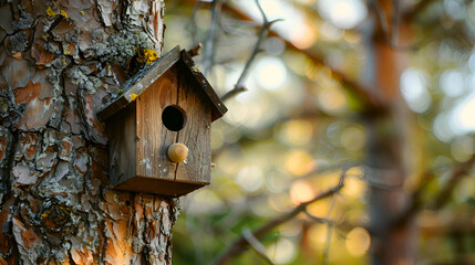 wooden bird house