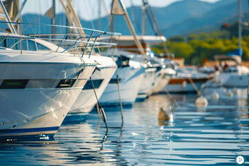 yachts in the marina