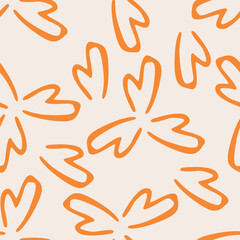 Colorful flowers and branchs whit shadow on a white backgeound.