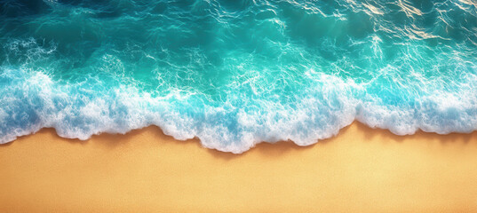 Obraz premium Idyllic Beach with Blue Sea and Sand