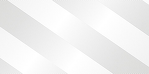Fototapeta premium Abstract thin black and white gradient silver tech stripe diagonal line vector carve wave minimal texture. vector illustration monochrome stripe pattern technology web graphic design.