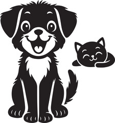 Happy Baby Dog vector