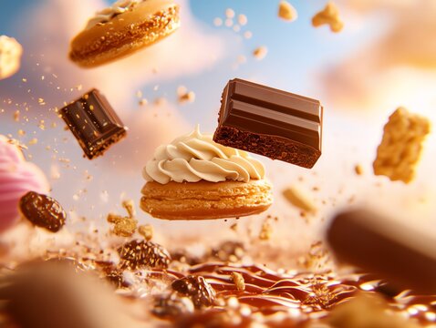 An aerial perspective of a magical realm