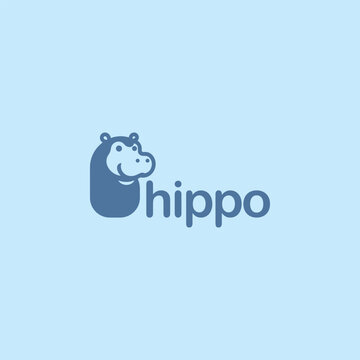 Ready Hippo logo for kid and baby clothing brands