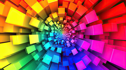 Abstract background with squares