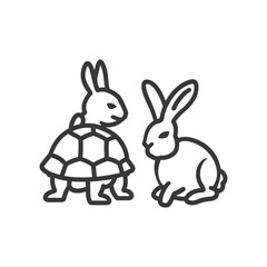 Obraz premium Tortoise Shell on a Rabbit