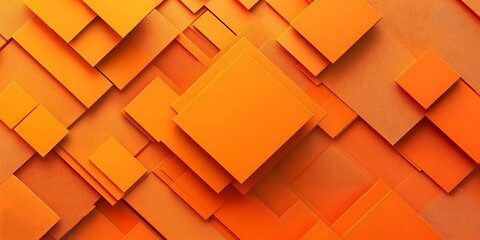 Orange and yellow cube square box shape background presentation design. 