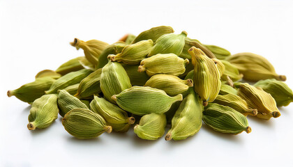 cardamom on white background