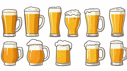 Seamless Beer Mug Pattern Design