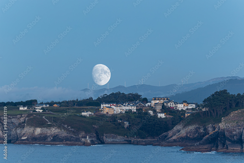 Sticker playing with the moon and multiple exposure for ideal locations!