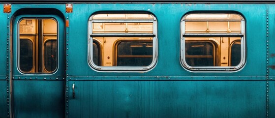 Exterior Views of Modern and Vintage Subway Trains
