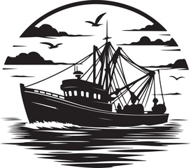 Fishing Boat vector