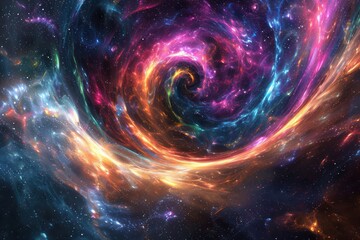 spiral galaxy in space