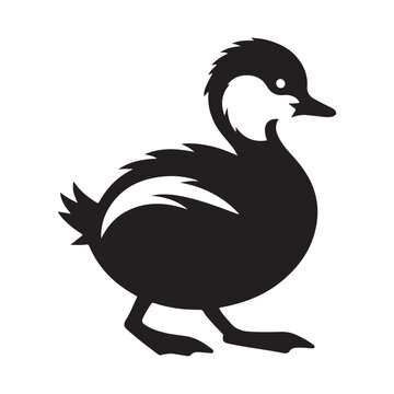 recommend clip art: Little Grebe Silhouette Vector Graphics - Perfect for Any Project