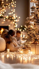 Warm Family Gatherings Around the Christmas Tree