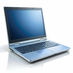 open laptop isolated