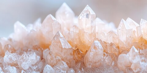 Zoomed-in shot of a crystal formation, macro, geometric beauty