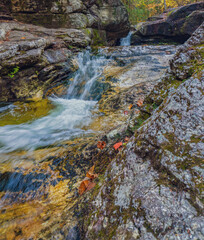 waterfall in the mountains