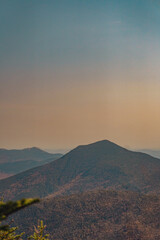 sunset in the mountains