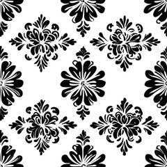 Fototapeta premium seamless pattern with flowers