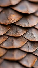 Fototapeta premium A close-up look at the intricate scales of a lizard's skin, showcasing its unique reptilian texture in macro detail.