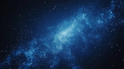 starry night sky, showcasing a vast galaxy filled with twinkling stars. The cosmic landscape captures the endless mysteries of the universe