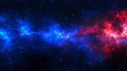 Naklejka premium starry night sky, showcasing a vast galaxy filled with twinkling stars. The cosmic landscape captures the endless mysteries of the universe