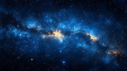 Fototapeta premium starry night sky, showcasing a vast galaxy filled with twinkling stars. The cosmic landscape captures the endless mysteries of the universe