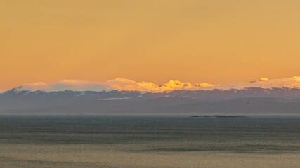snowy mountains ushuaia end of the world argentina