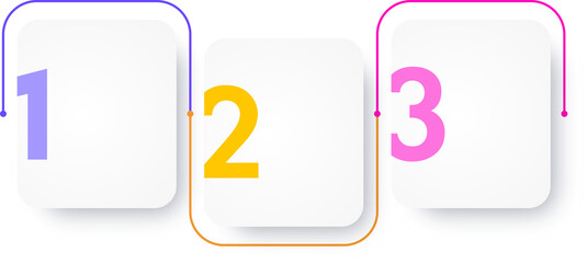 Obraz premium Infographic template frame timeline process 3 option