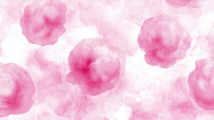 Fototapeta premium Seamless Pink Cotton Candy Background