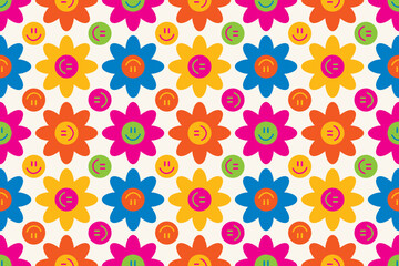 seamless cute childish pattern. vector illustration