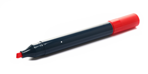 Red marker isolated on white 