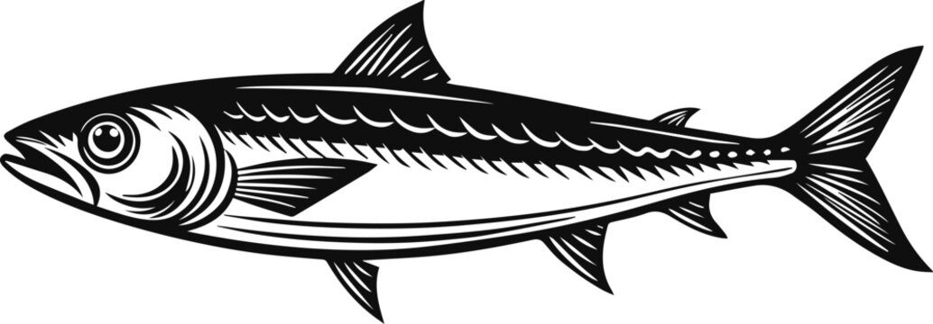 recommend clip art: sardine silhouette vector illustration