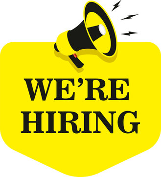 We are hiring banner for social post