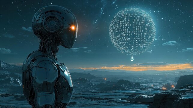 Robot Gazing at the Digital Orb