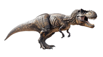 Obraz premium Tyrannosaurus rex dinosaurs isolated on transparent background. closeup dinosaur and monster model 