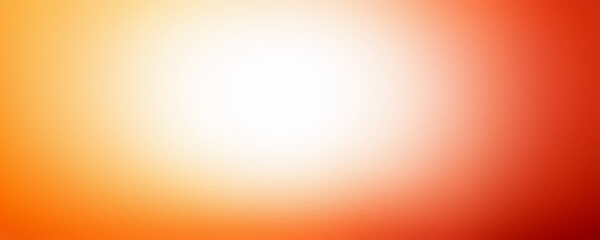 Obraz premium Blurred gradient background, an orange and red color theme, soft lighting, a circular blur effect, a light yellow to white transition.