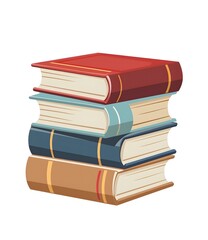 Stack of Books Illustration
