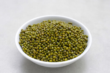 Mung bean on white background.