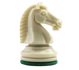 The knight chess piece on transparent background