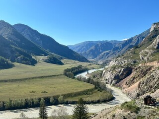 mountain river in the mountains