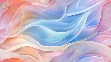 Obraz premium Pink, blue, and white background with wavy design on bottom